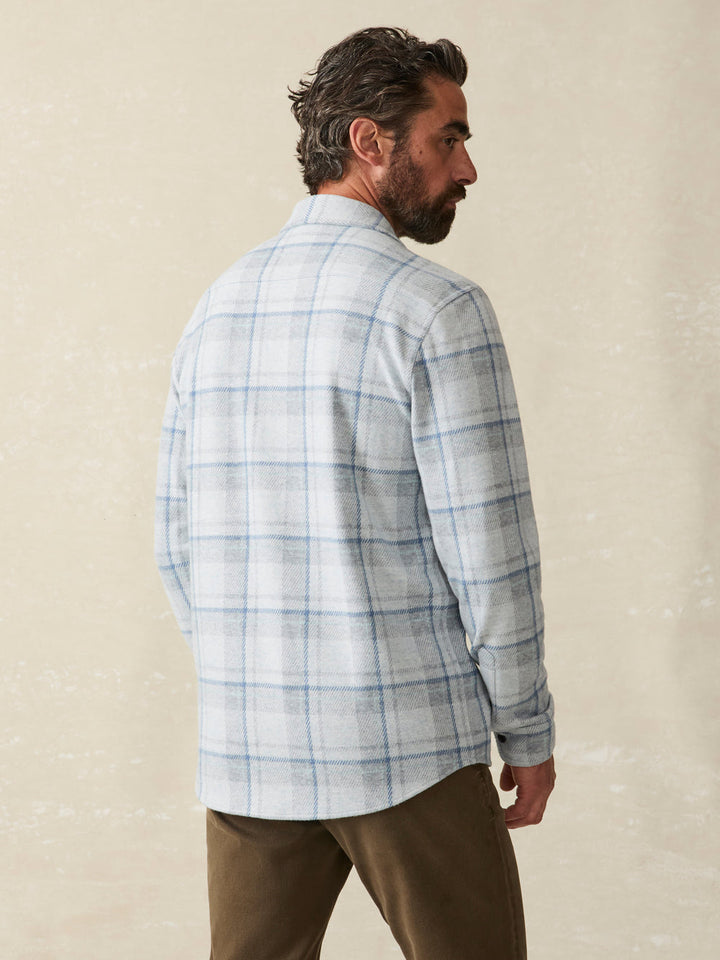 Faherty Legend Sweater Shirt - Maine Sky Plaid