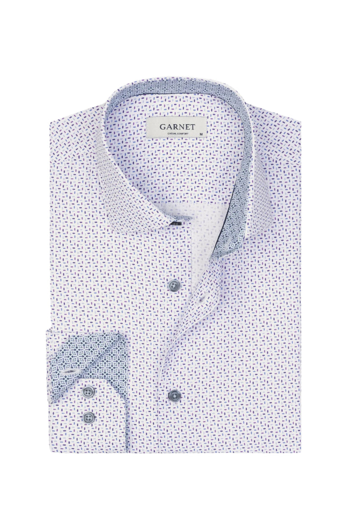 Garnet Printed Sportshirt - Lavender