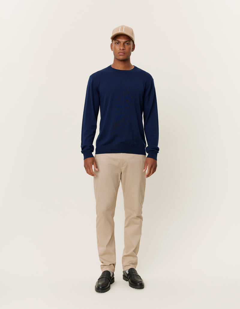 Greyson Merino Knit - Dark Navy
