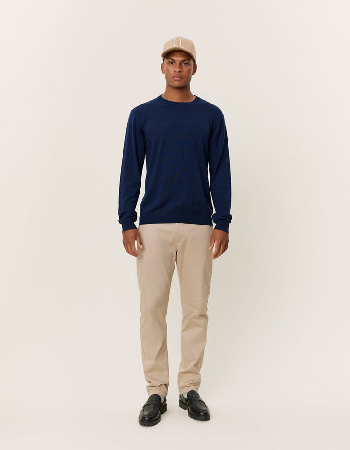 Greyson Merino Knit - Dark Navy