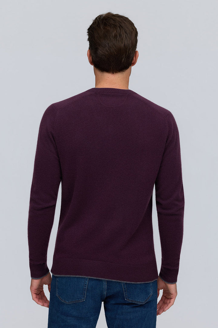 Port Cashmere Vneck Sweater - Port