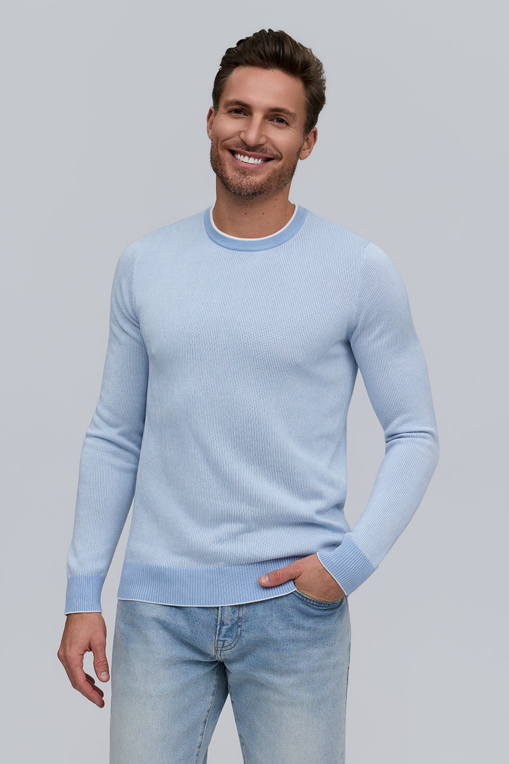 Mock Neck 1/4 Zip Sweater - Peach – Rothmans New York