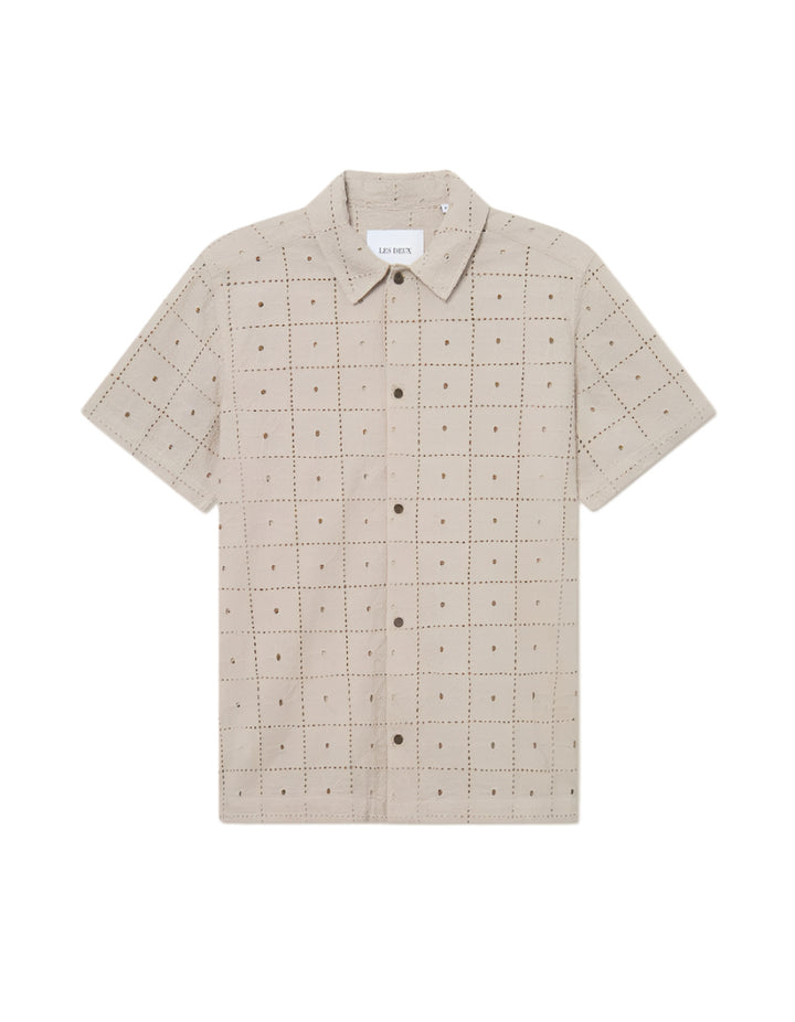 Les Deux Hector Anglaise SS Shirt - Sand
