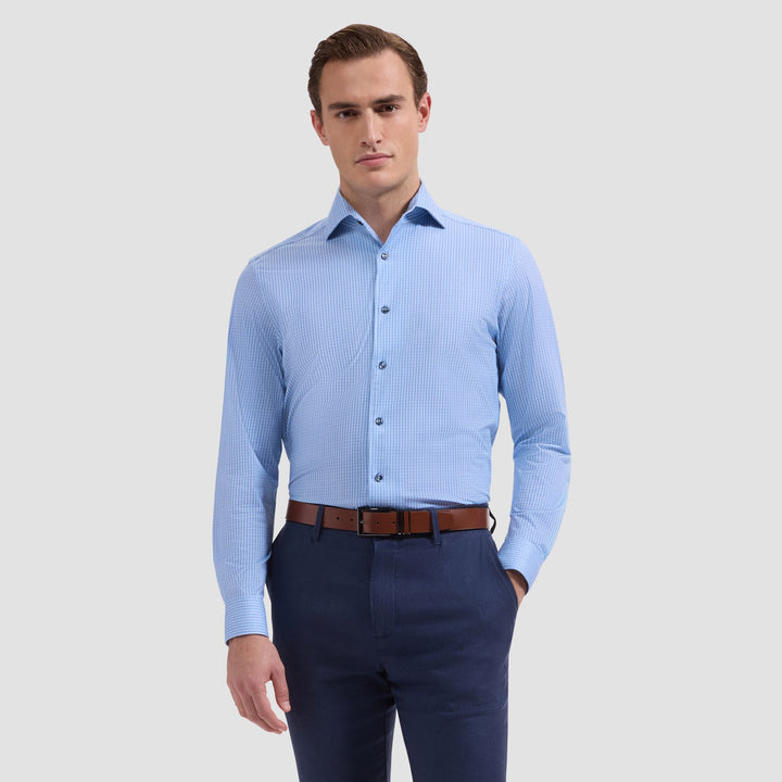 Devon Stretch Dress Shirt - Air Blue