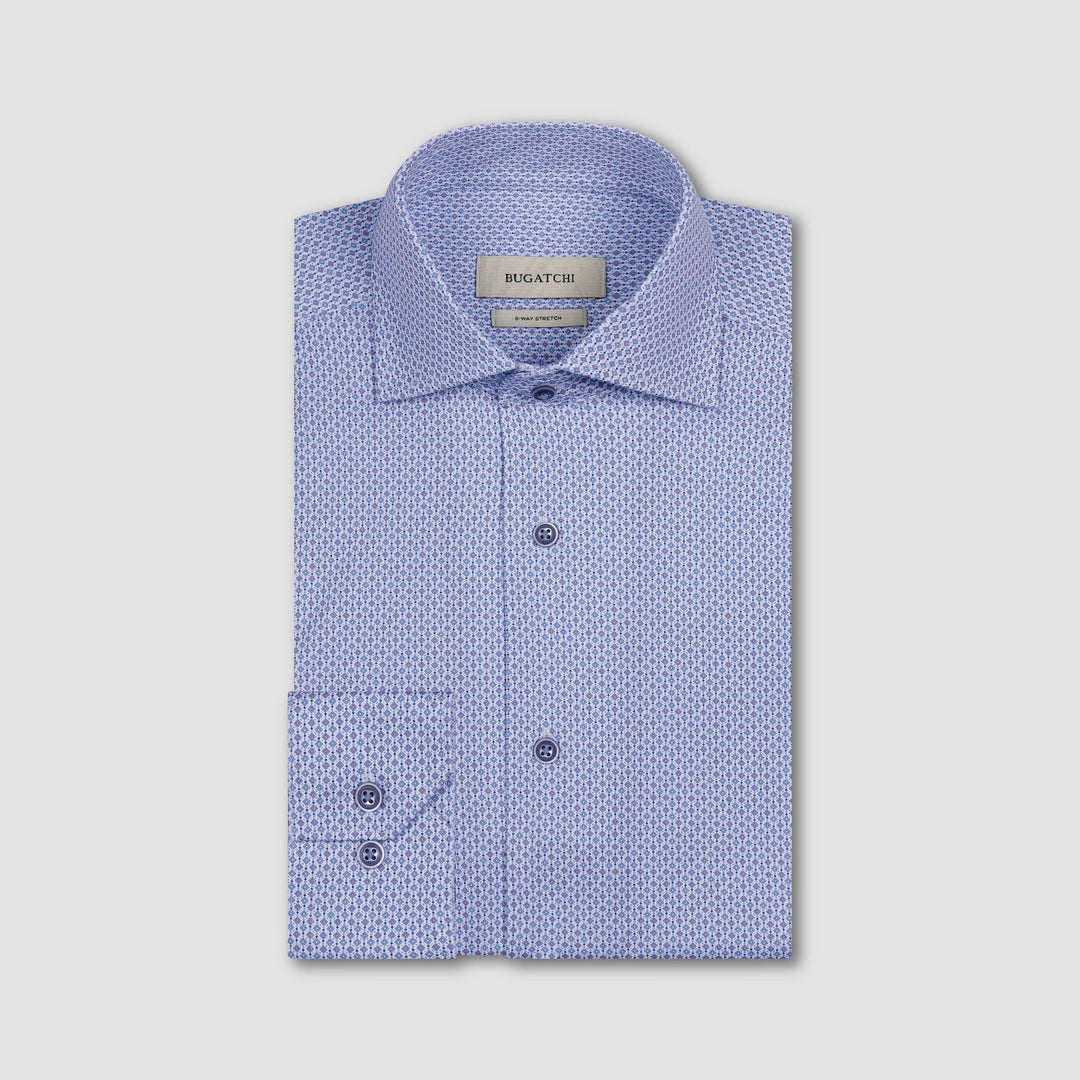 Devon Stretch Dress Shirt - Cobalt