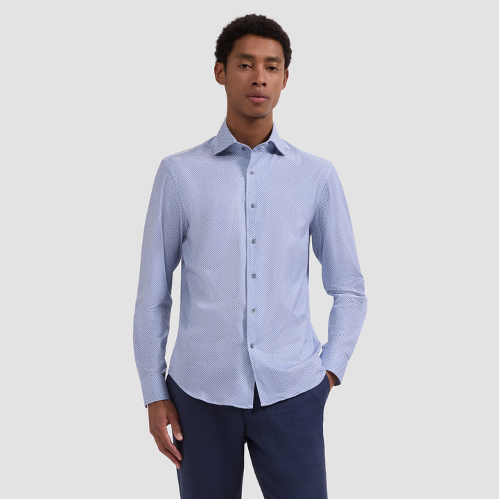 Devon Stretch Dress Shirt - Cobalt