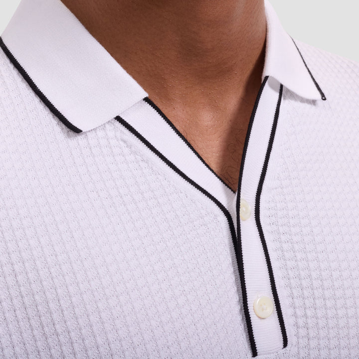 Johnny Sweater Polo - White