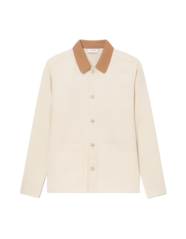 Les Deux Ivory Layton Denim Overshirt - Ivory