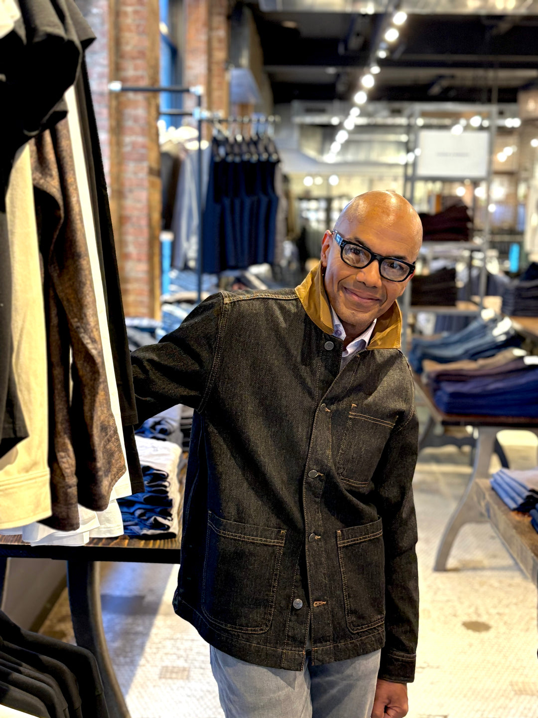 Layton Denim Overshirt Black – Rothmans New York