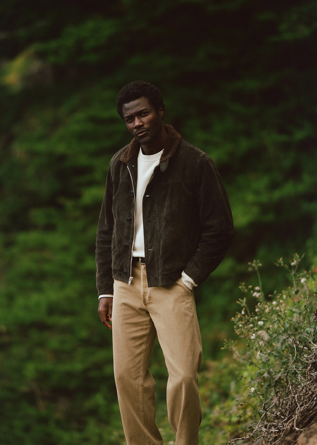 Suede Deck Jacket - Brown