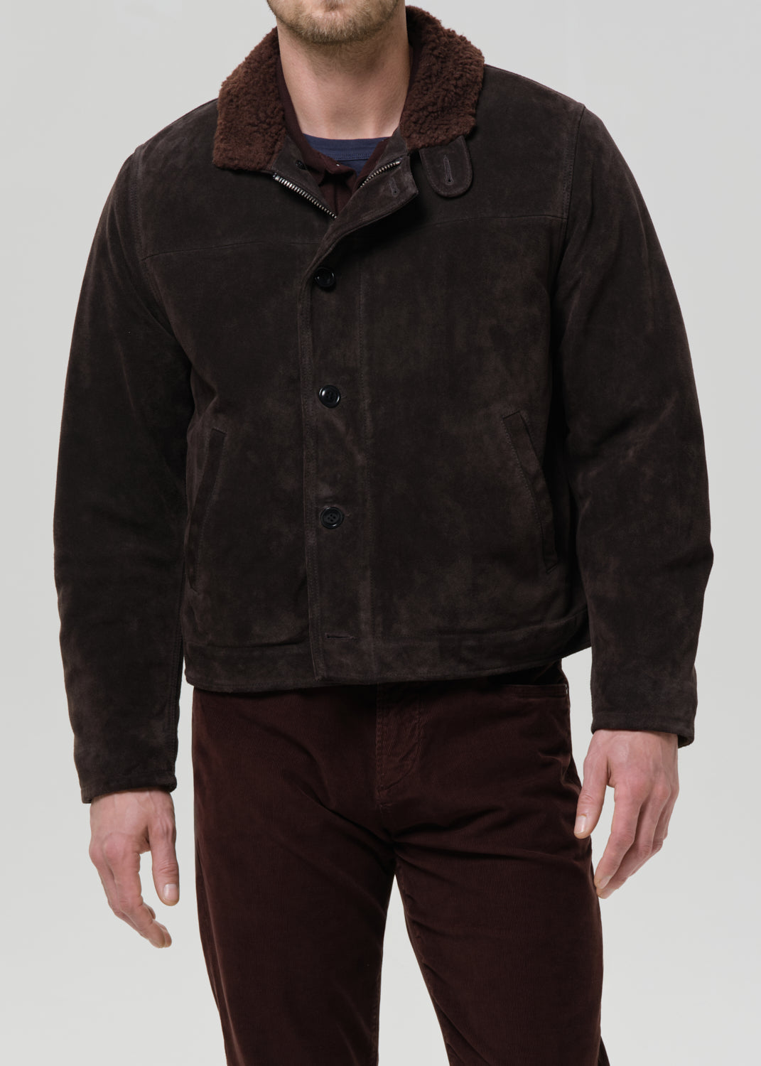 Suede Deck Jacket - Brown