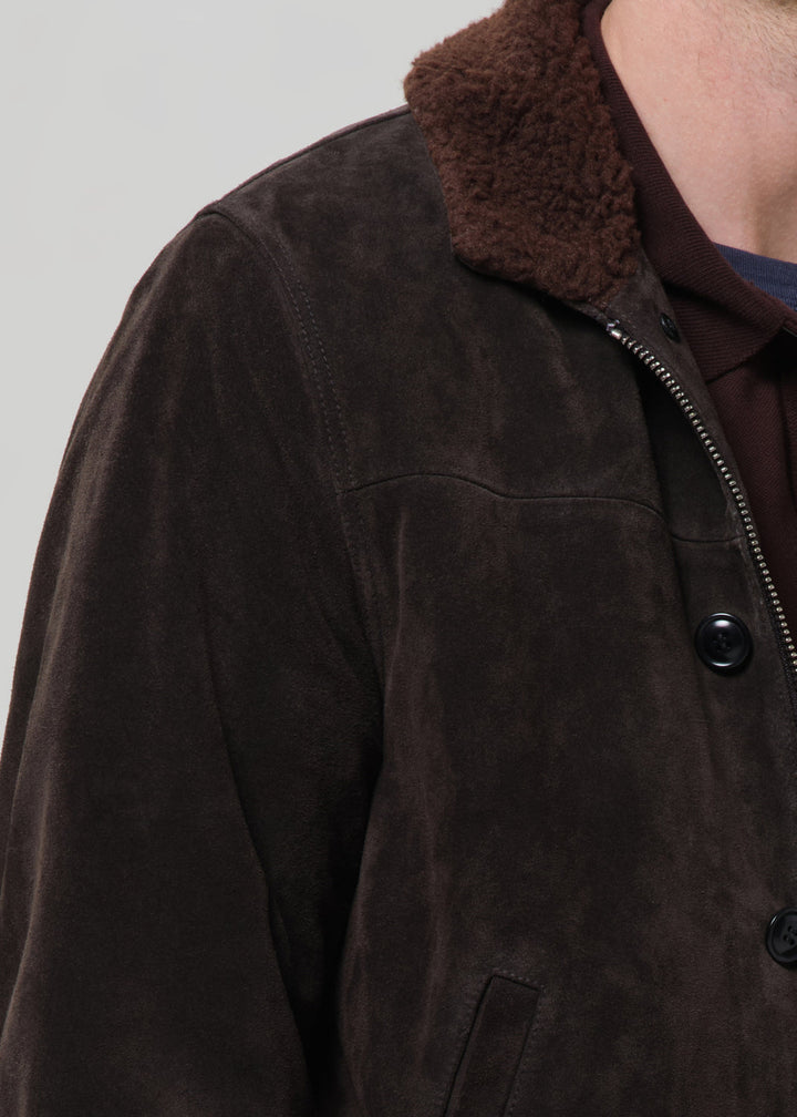 Suede Deck Jacket - Brown