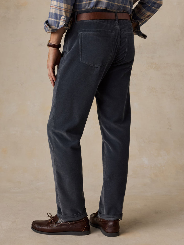 Stretch Terry Corduroy Pant - Navy
