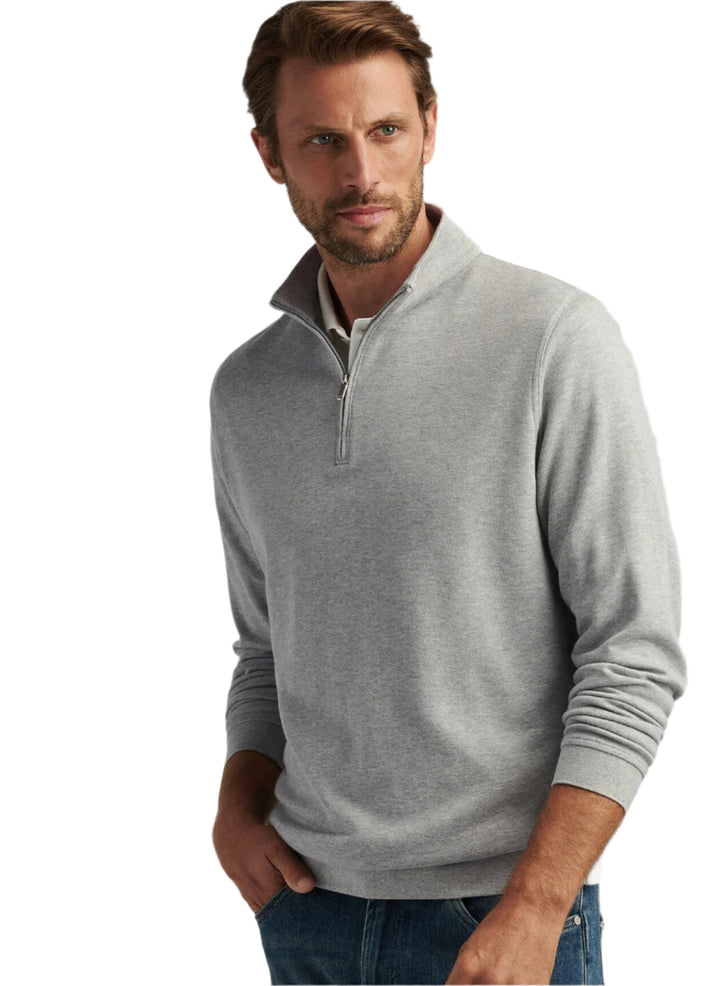 Peter Millar Crown Comfort Pullover - Light Grey
