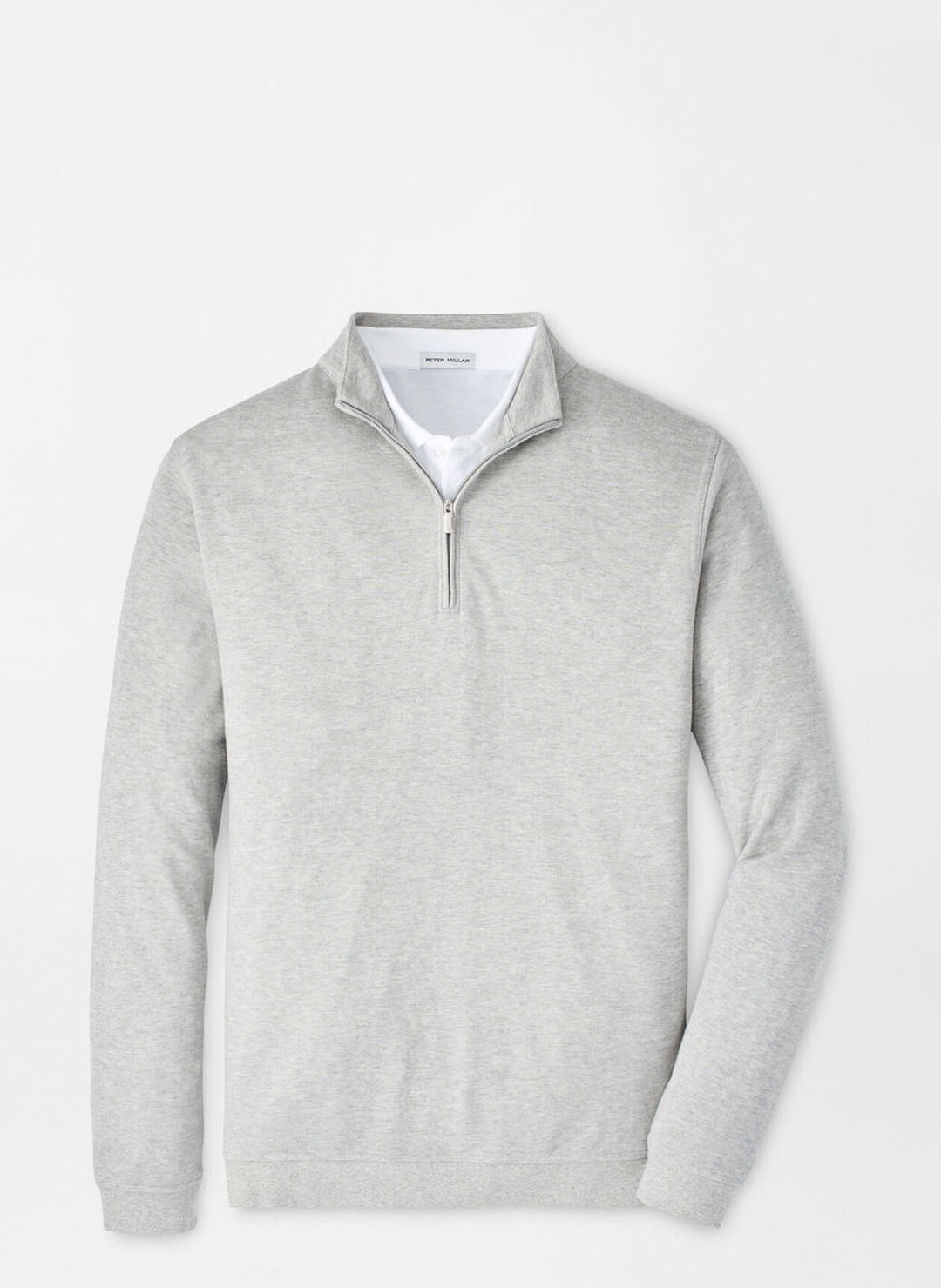 Peter Millar Crown Comfort Pullover - Light Grey