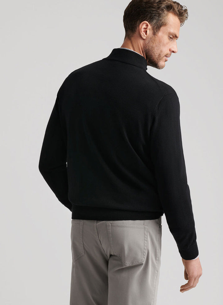 Autumn Crest 1/4 Zip Sweater - Black