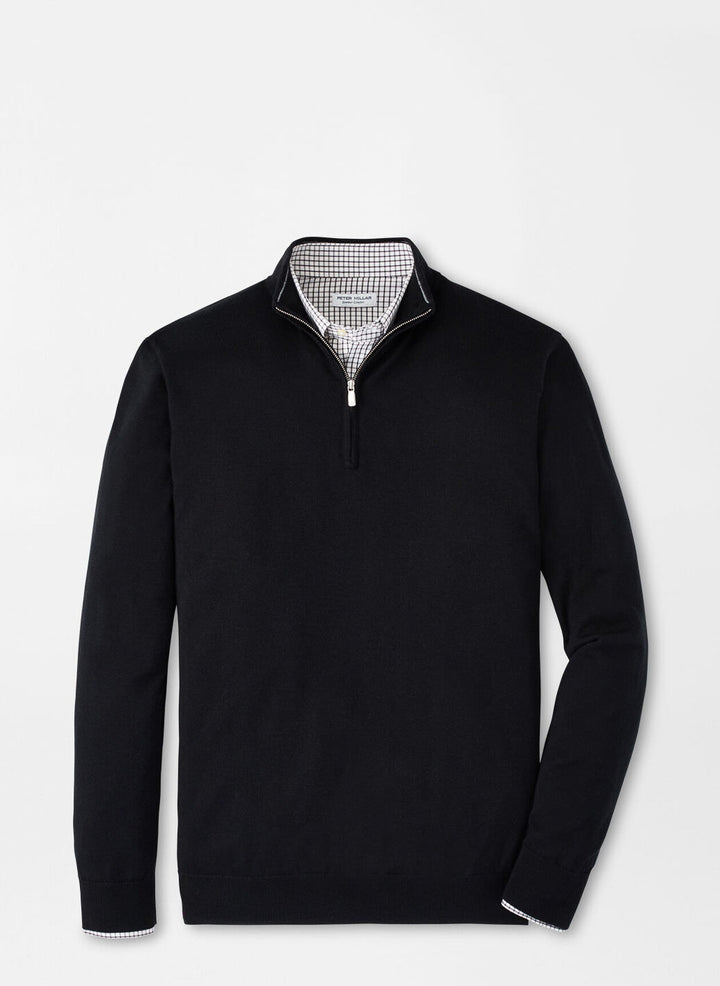 Autumn Crest 1/4 Zip Sweater - Black