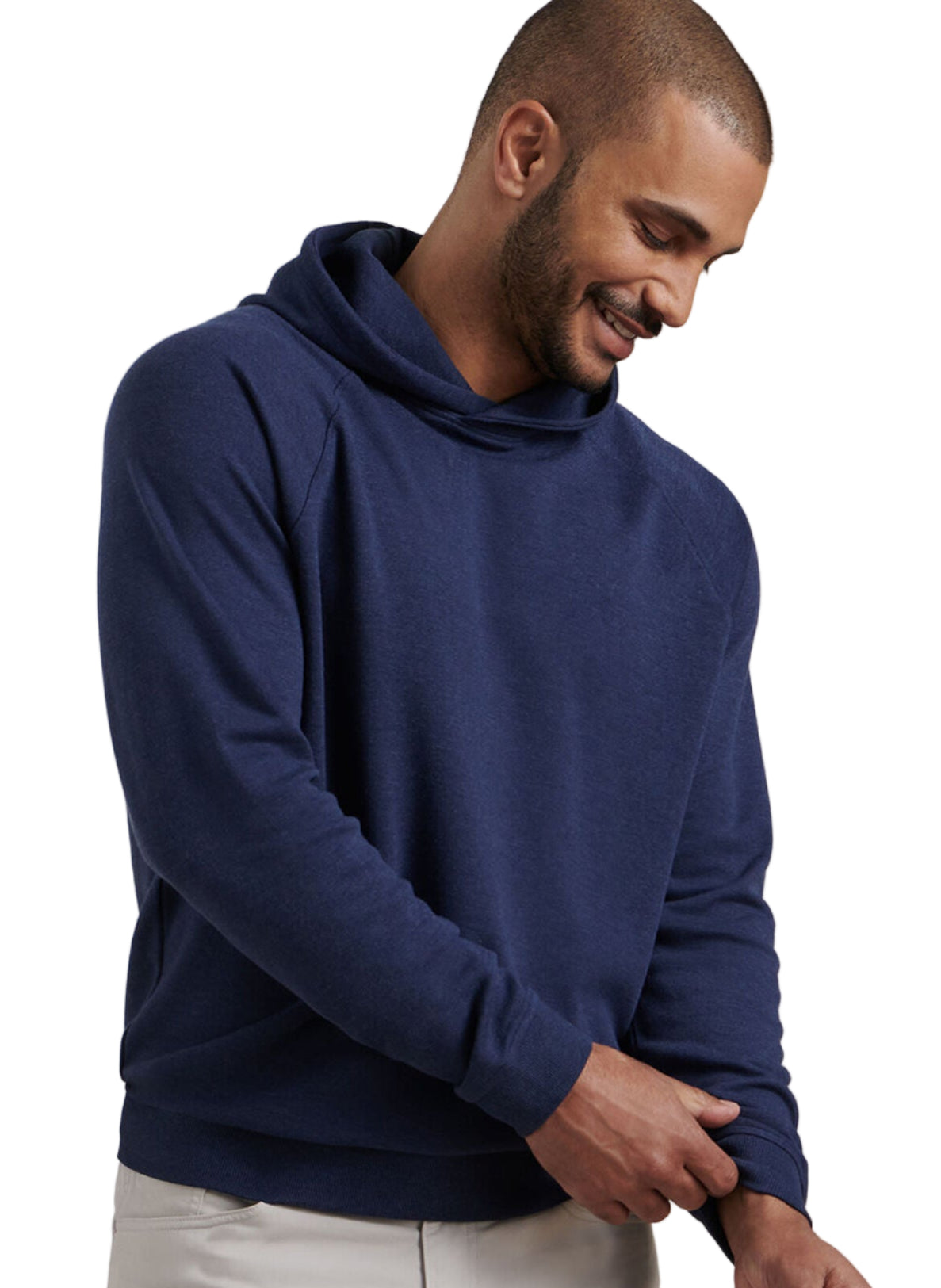 Merino Full Zip Hoodie - Navy – Rothmans New York