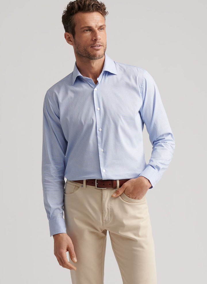 Jackson Cotton Sportshirt - Ruddy Blue