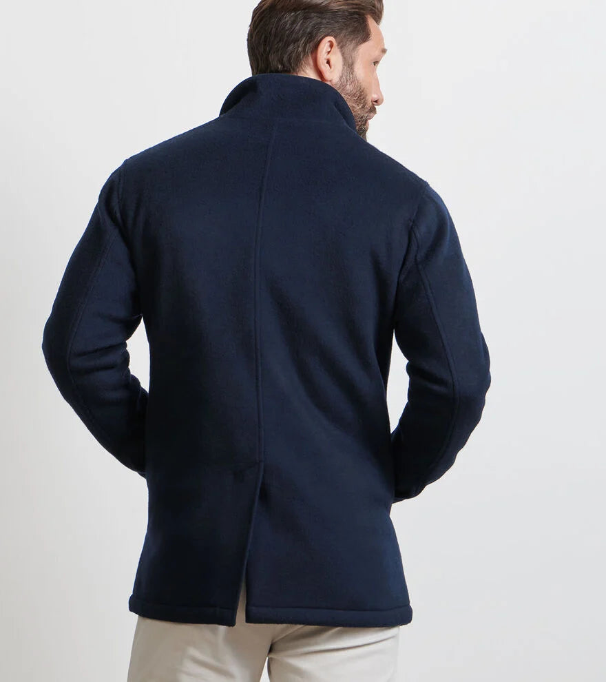 Crown Flex Merino City Coat - Navy