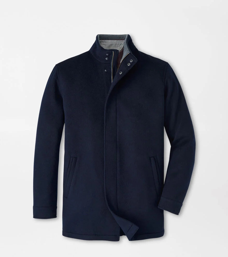 Crown Flex Merino City Coat - Navy