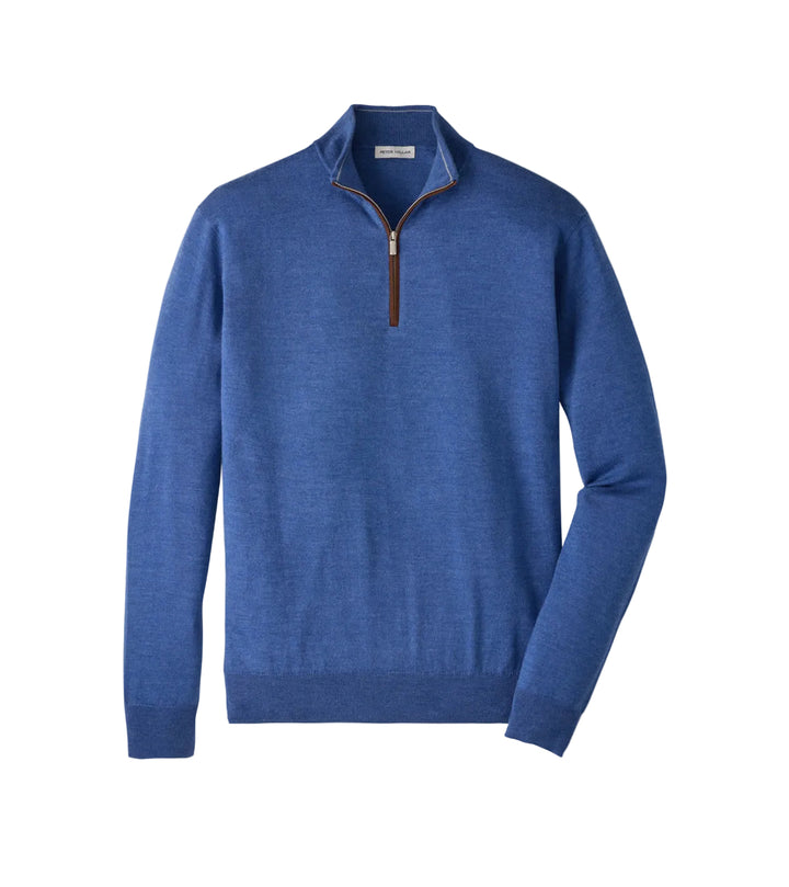 Autumn Crest 1/4 Zip - Crown Blue
