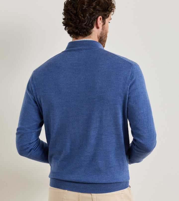 Autumn Crest 1/4 Zip - Crown Blue