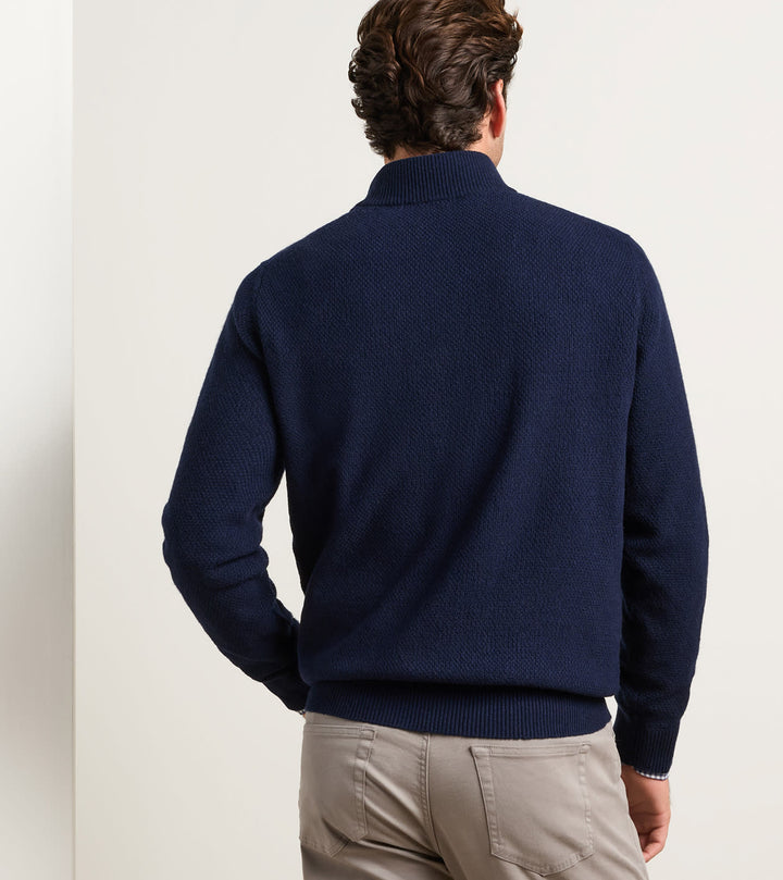 Crescent 1/4 Zip Sweater - Navy