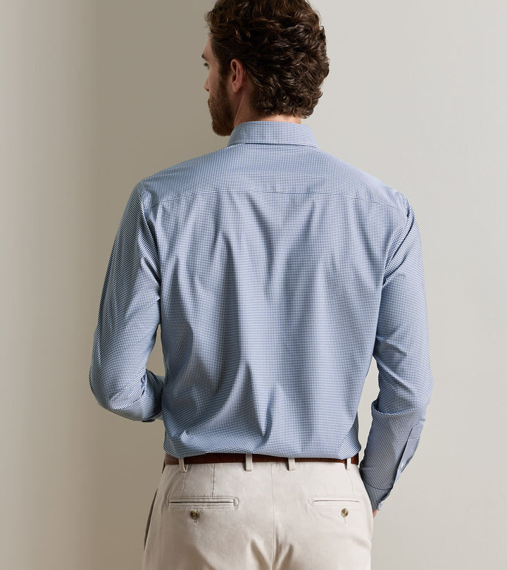 Leo Performance Twill Shirt - Navy