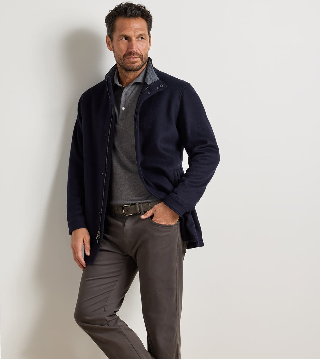 Crown Flex City Coat - Navy