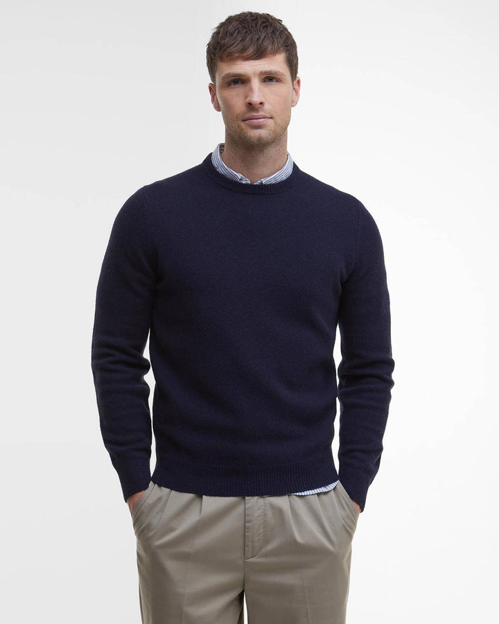 Essential Patch Crew Sweater - Navy