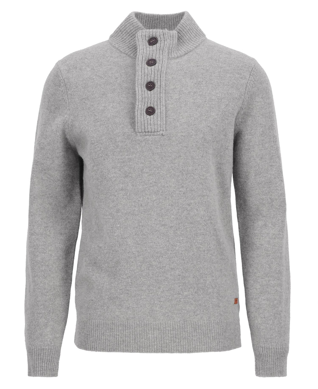 Patch Half Zip Sweater - Stone