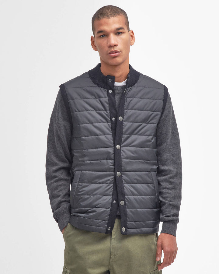 Essential Knitted Gilet Jacket - Black