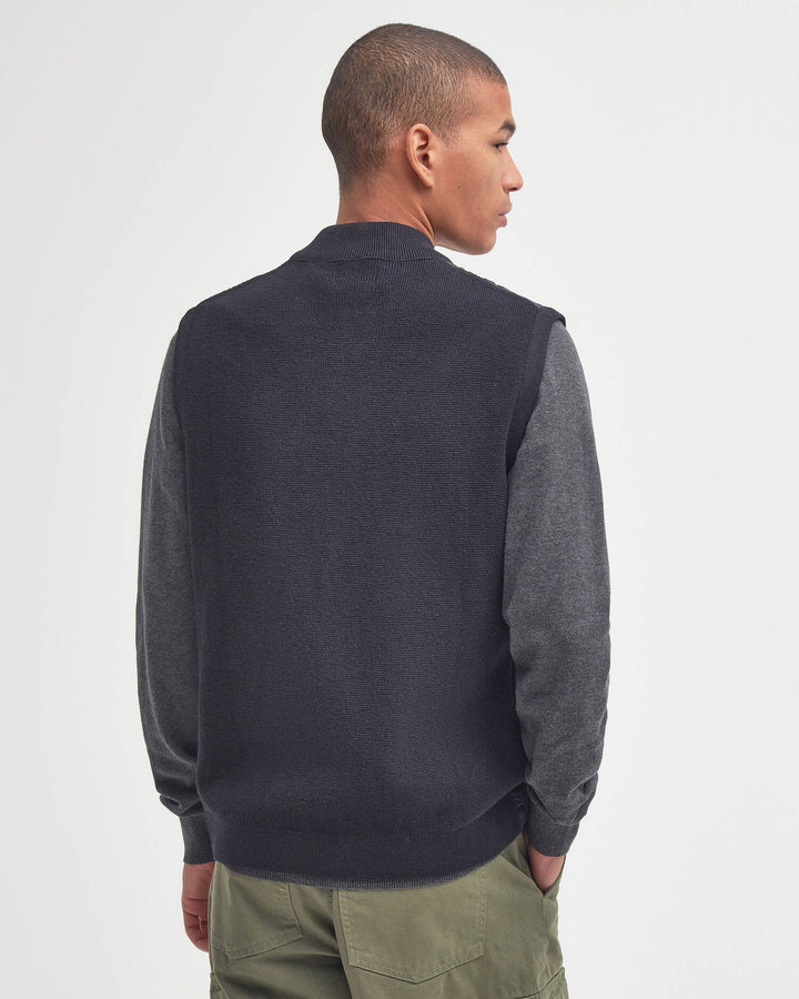 Essential Knitted Gilet Jacket - Black