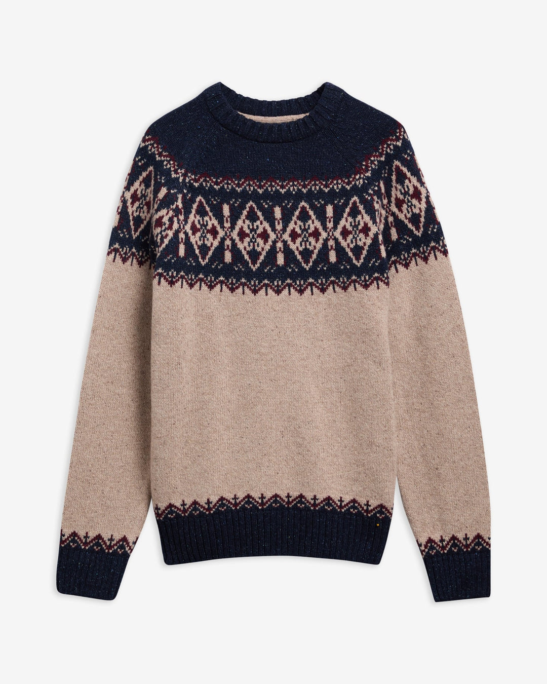 Tisbury Fair Isle Crewneck - Navy