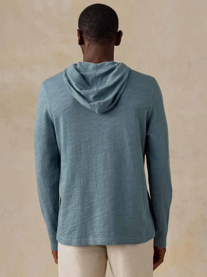 Sunwashed Slub Hoodie - Seaglass Blue