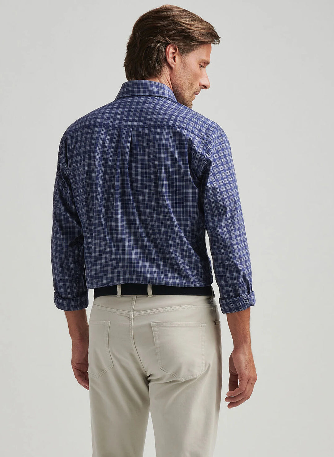 Peter Millar Elton Cotton Sport Shirt - Navy
