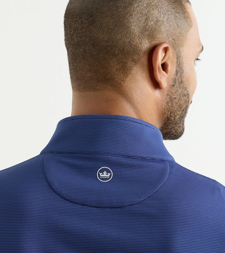 Perth Performance 1/4 Zip - Navy Stripe