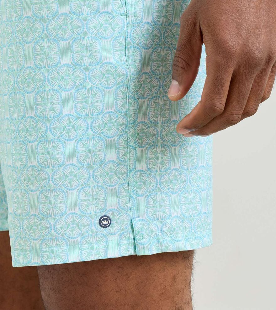 Tide Lines Swim Trunk - Rainforest