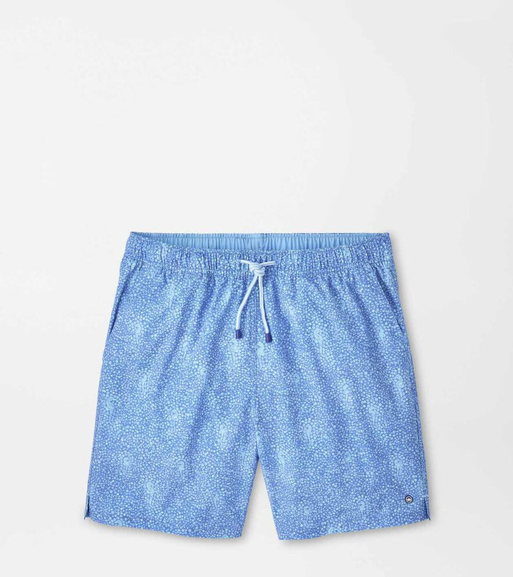 Sea Glass Seahorses Swim Trunk - Dusk Blue