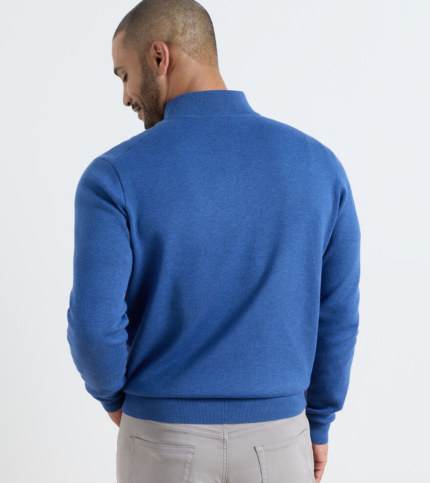Coolspun 1/4 Zip Sweater - Windsor Blue