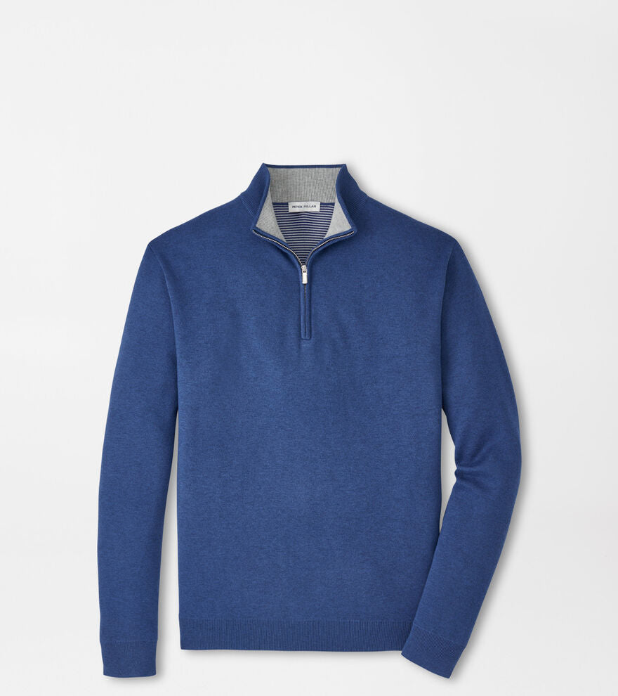 Coolspun 1/4 Zip Sweater - Windsor Blue
