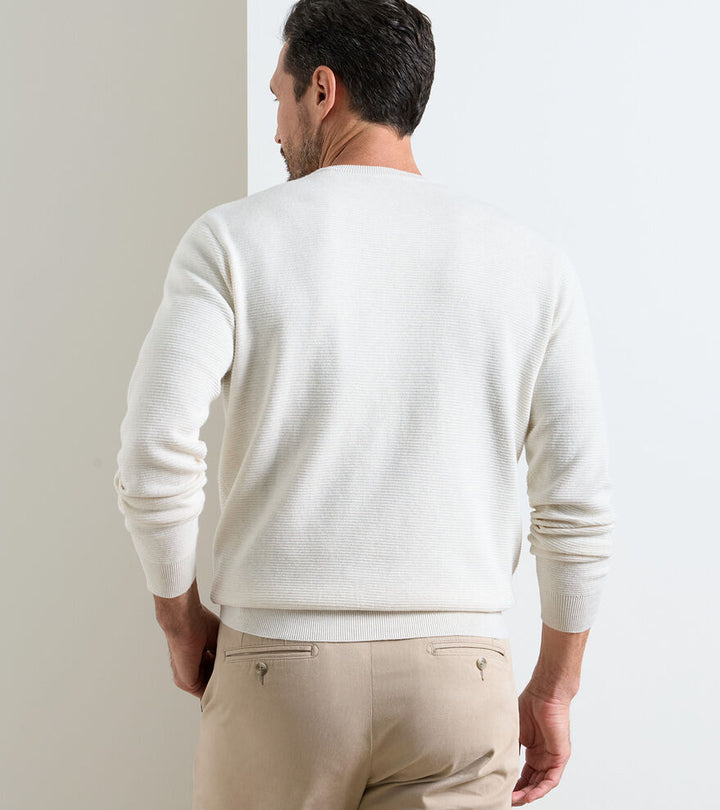 Coolspun Textured Crew - Ivory