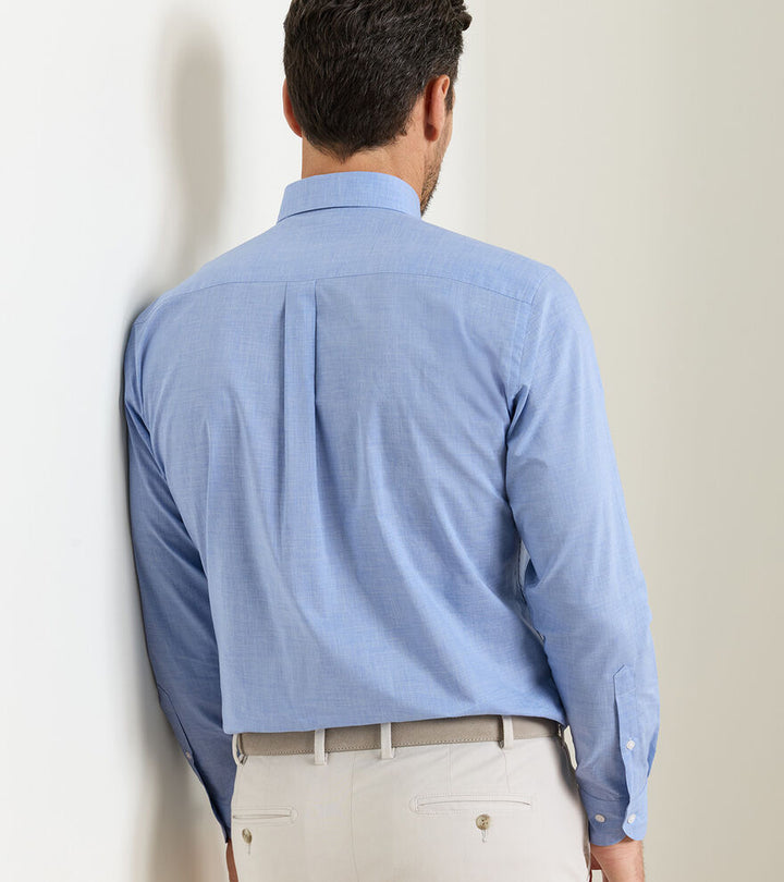 Brighton Poplin Shirt - Cottage Blue