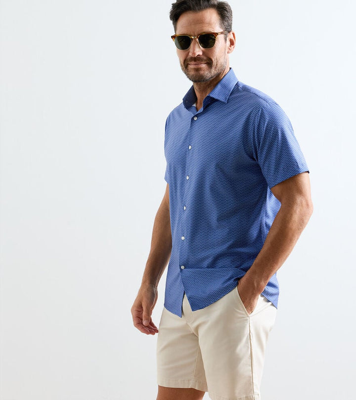 Jackson Poplin SS Shirt - Windsor Blue