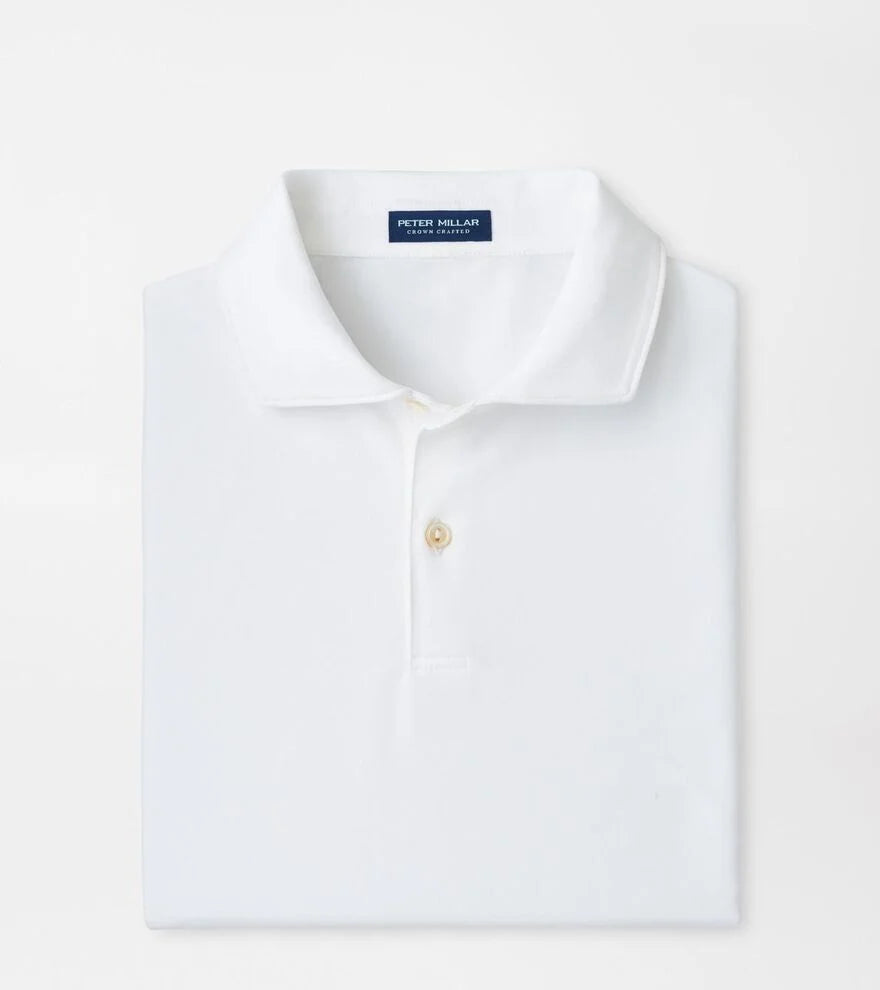 Albatross Cotton Piqué Polo - White
