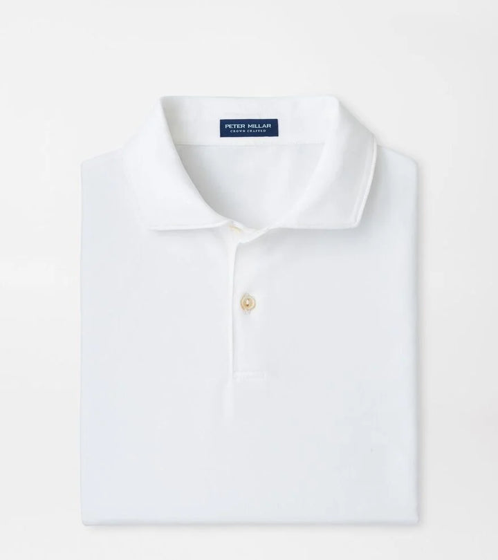 Albatross Cotton Piqué Polo - White