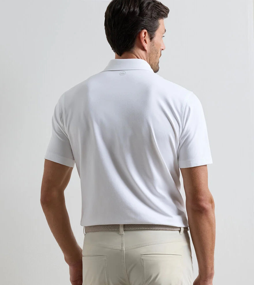 Albatross Cotton Piqué Polo - White