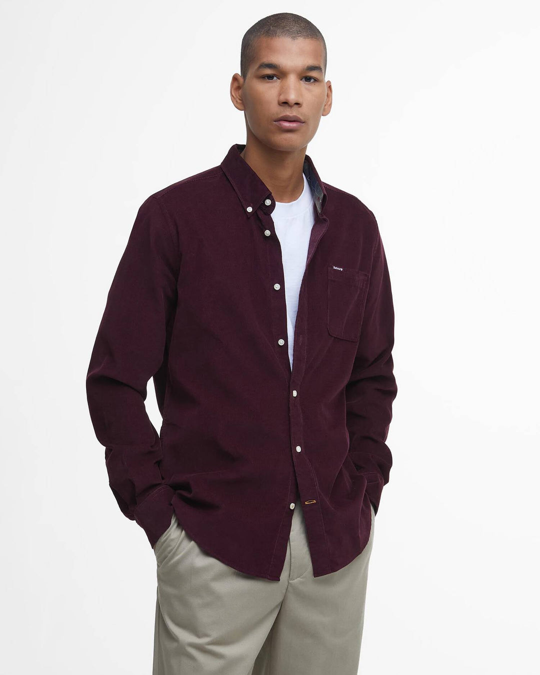 Ramsey Cord Shirt - Winter Red