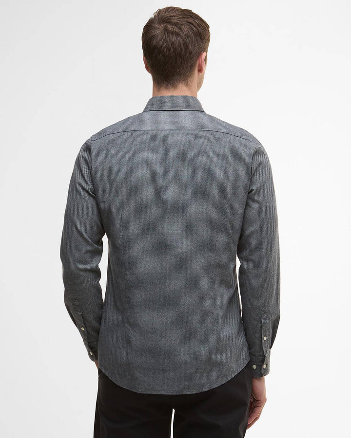 Turner Houndstooth Shirt - Grey Marl